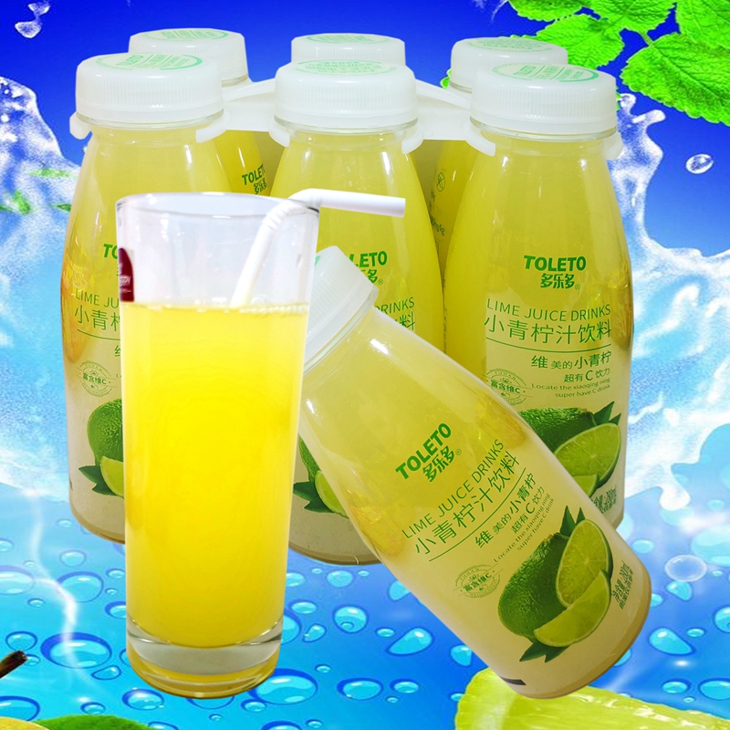 多乐多小青柠汁多乐多小青柠汁饮料280ml*6瓶装夏季爽口果汁饮品酸酸