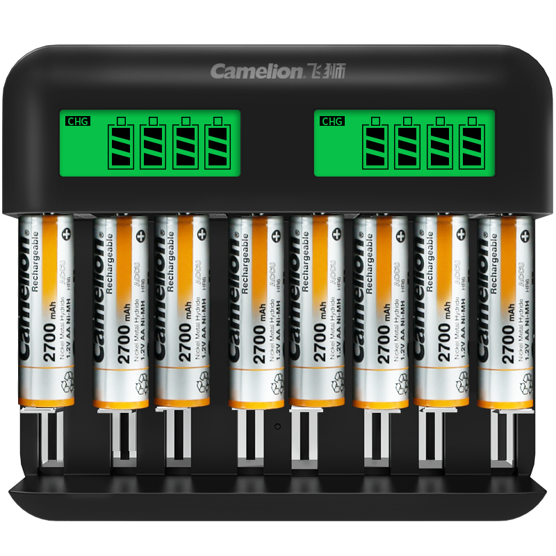 Camelion 飞狮 BC-10148-8H27CB 5号充电电池 2700mAh 充电套装 8粒装