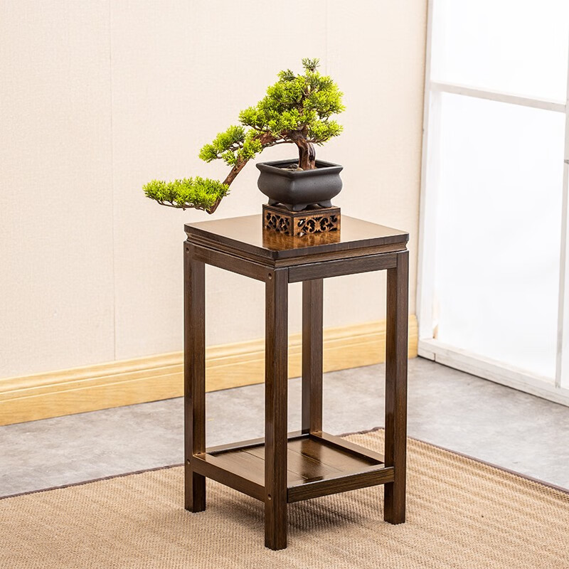 盆景架阳台现代多层多肉花几中式客厅仿古置物创意花台 仿古小号花台