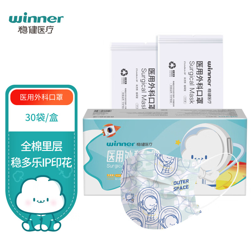 稳健(Winner)一次性医用口罩价格走势及口罩类型选择介绍
