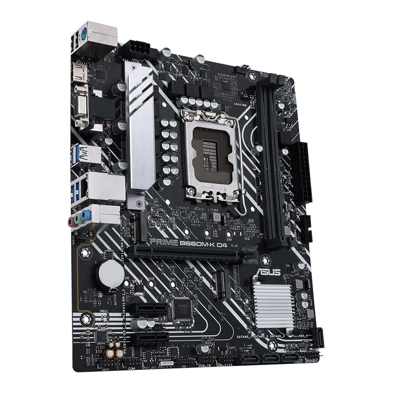 华硕(asus)prime b660m-k d4主板 支持 cpu 12700/12400f(intel b660