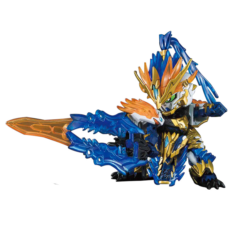 万代（BANDAI）高达Gundam拼插拼装模型玩具 三国创杰传 SD BB战士 Q版 孙策蓝异端高达 5058096