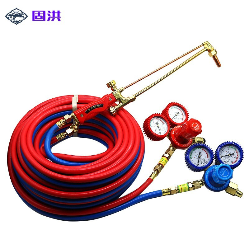 氧割管子全套气割高压焊割乙炔表氧气总普 30型丙烷割炬 5米双色气管