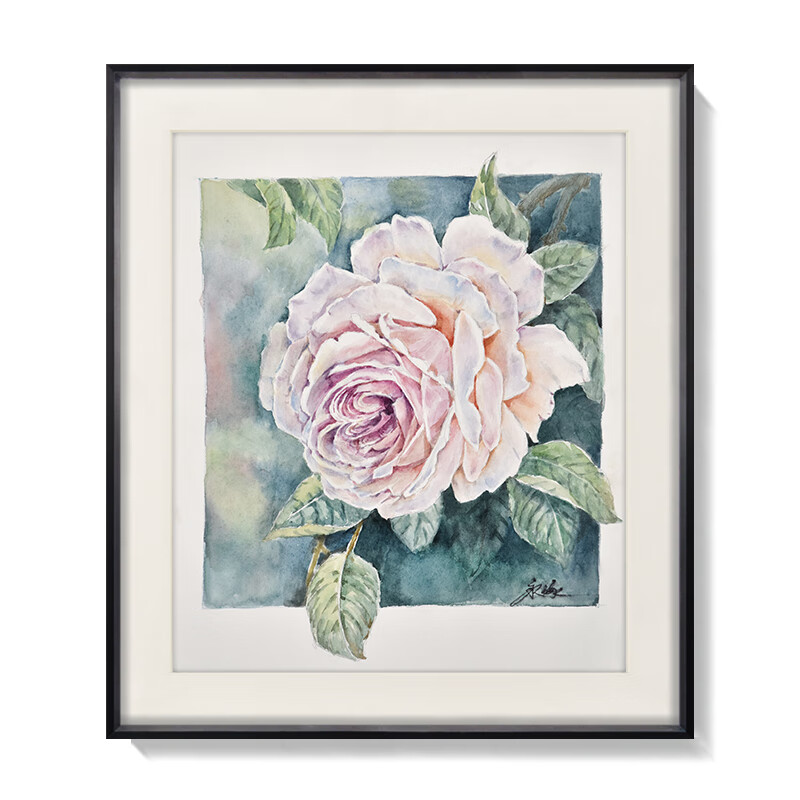 手绘水彩画原稿收藏当代艺术家朱永琢现代简约客厅餐厅玄关卧室床头