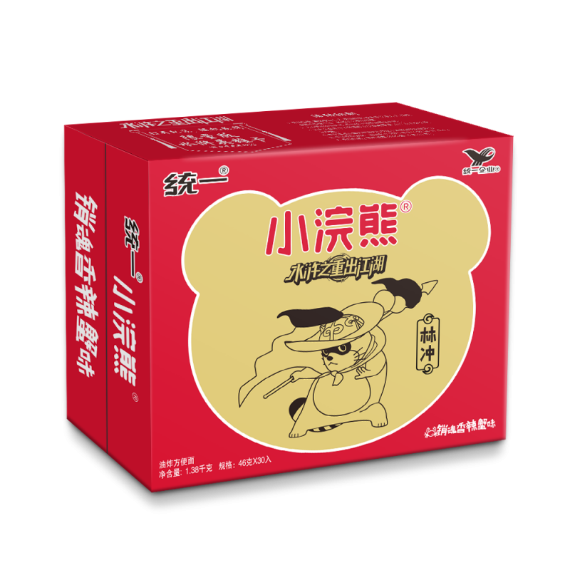 小浣熊干脆面多味混裝整箱80后懷舊捏碎干吃速即食方便面 銷魂香辣蟹味 30包整箱裝