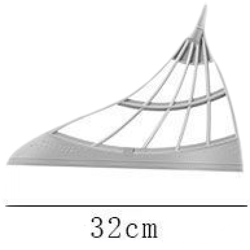 黑科技魔术扫把套装家用不沾头发扫帚扫地笤帚簸箕扫水X器 【烟灰】加大对接秆+31cm头1个