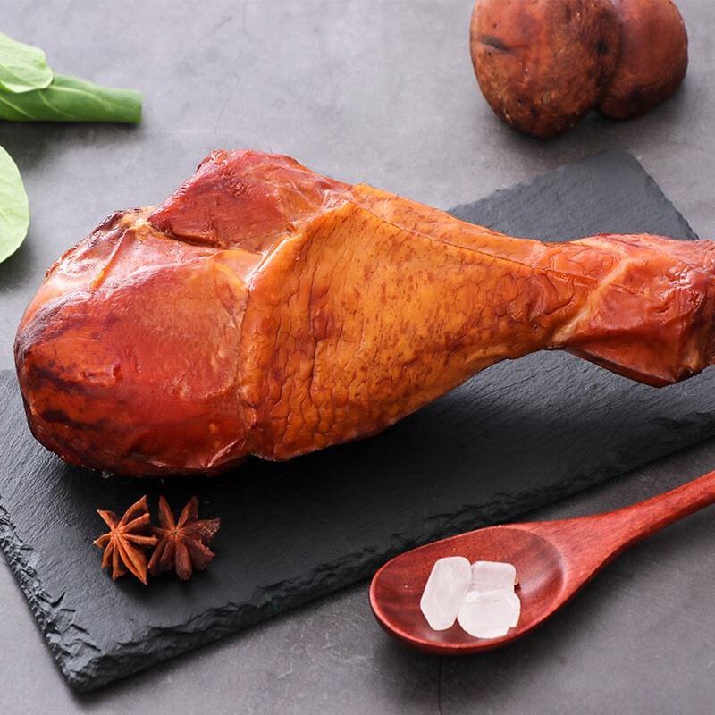 八瑞祥 火鸡腿美式熏鸡腿老北京特产熟食卤肉菜肴鸡肉熟食健身肉菜进口 单只约500g