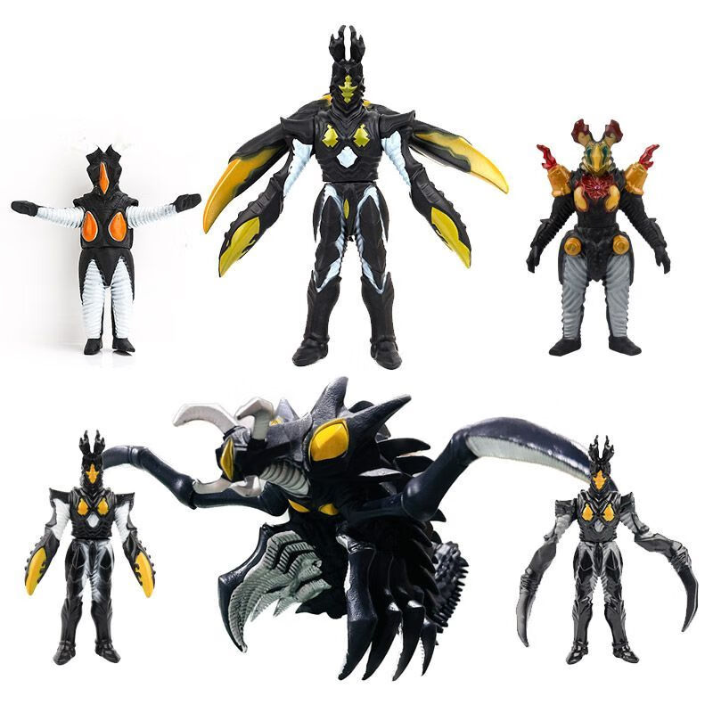 ex海帕杰顿超级芝顿死镰特曼大号软胶怪兽手办关节可动男孩玩具 幼虫