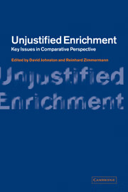 预订 unjustified enrichment
