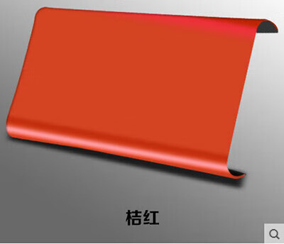 粟慄广告牌彩钢扣板门头招牌长城铝扣板条形吊顶仿木纹直角 铝扣 桔红