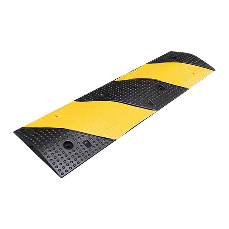 罗德力 加厚橡胶减速带 公路道路耐磨防滑减速缓冲带 波点形 长100*宽