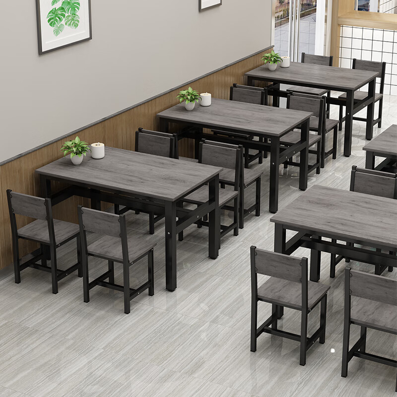 arsmundi早餐店餐饮商用桌子快餐小吃店餐桌椅组合出租房餐厅饭店食堂