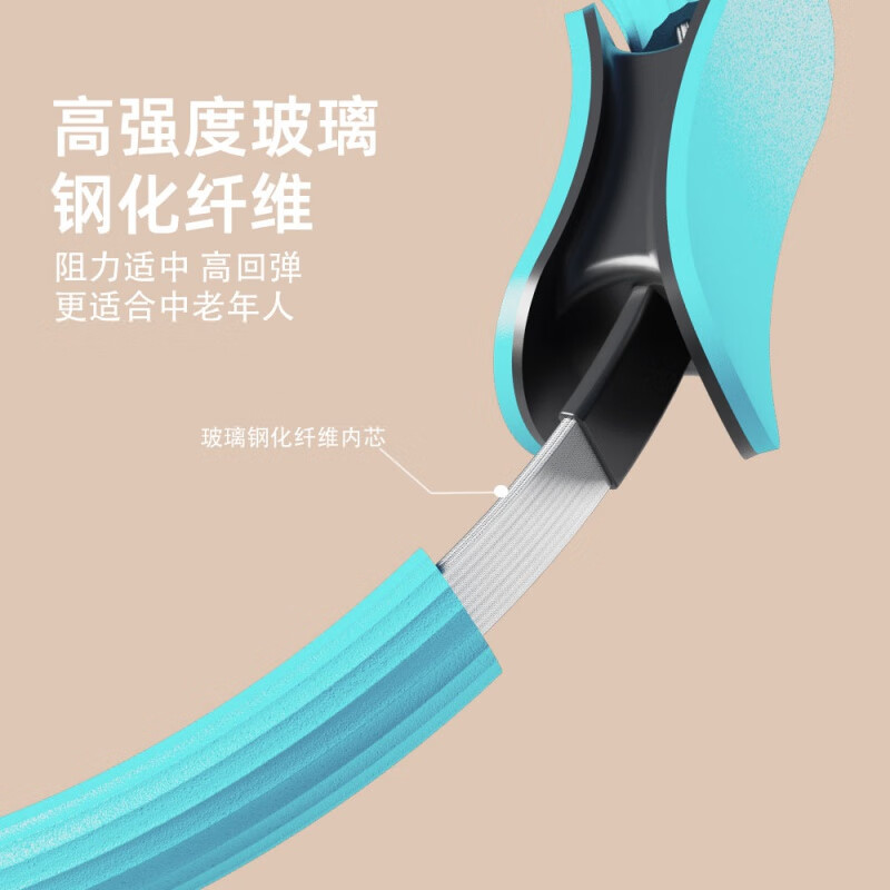 德国品牌抗阻圈中老年大腿内侧腿部阻力圈四肢抗阻圈瑜伽训练神器 【旗舰款蓝色】防滑高弹人体工学阻力约8公斤