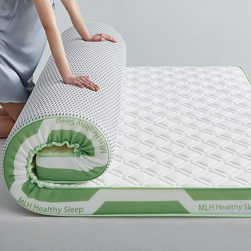 曼克顿（MANKEDUN）记忆棉乳胶床垫牛奶丝抗菌加厚垫子软垫1.8m单人宿舍租房家用榻米 机甲风-绿白【约6cm厚】 180*200cm怎么样,好用不?