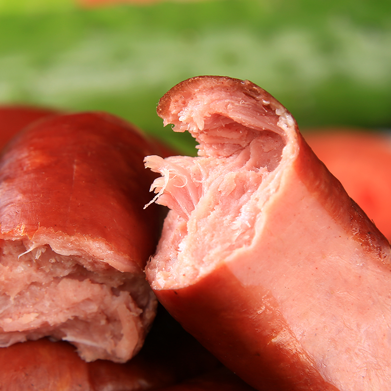 禾澹俄罗斯风味盘肠香肠俄式纯肉火腿无淀粉开袋即食网红小零食下酒菜