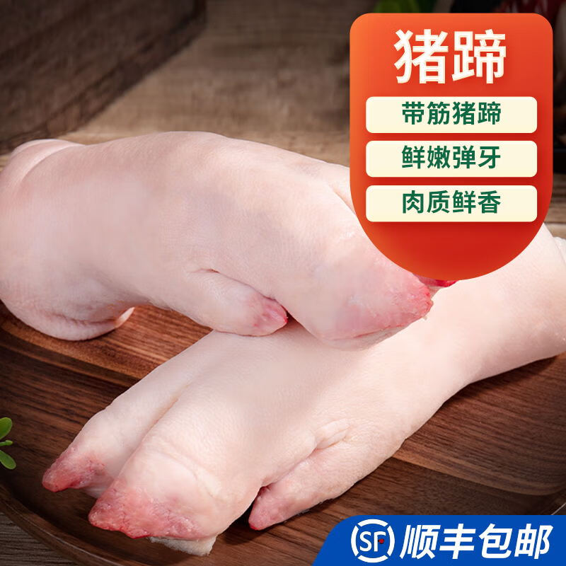 整只小猪蹄子猪爪猪脚前蹄小香猪 农家土猪前蹄【约一斤一只】10只