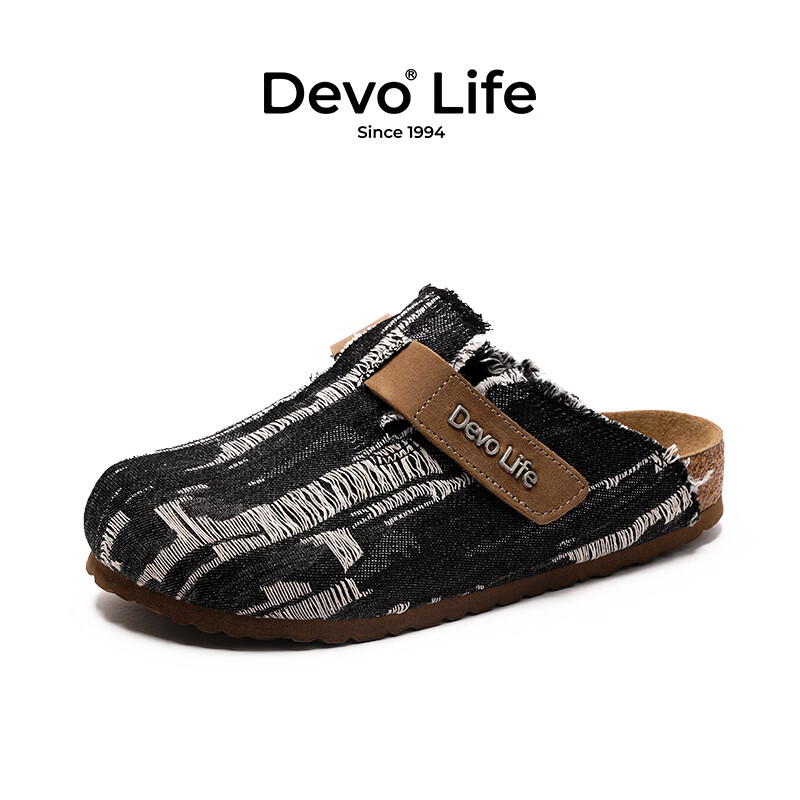 Devo Life������ľ��Ь����ţ�в�ƽ���⴩��ͷ����Ь�׽�Ůʿ��Ь22009 ��ɫţ�в� 35