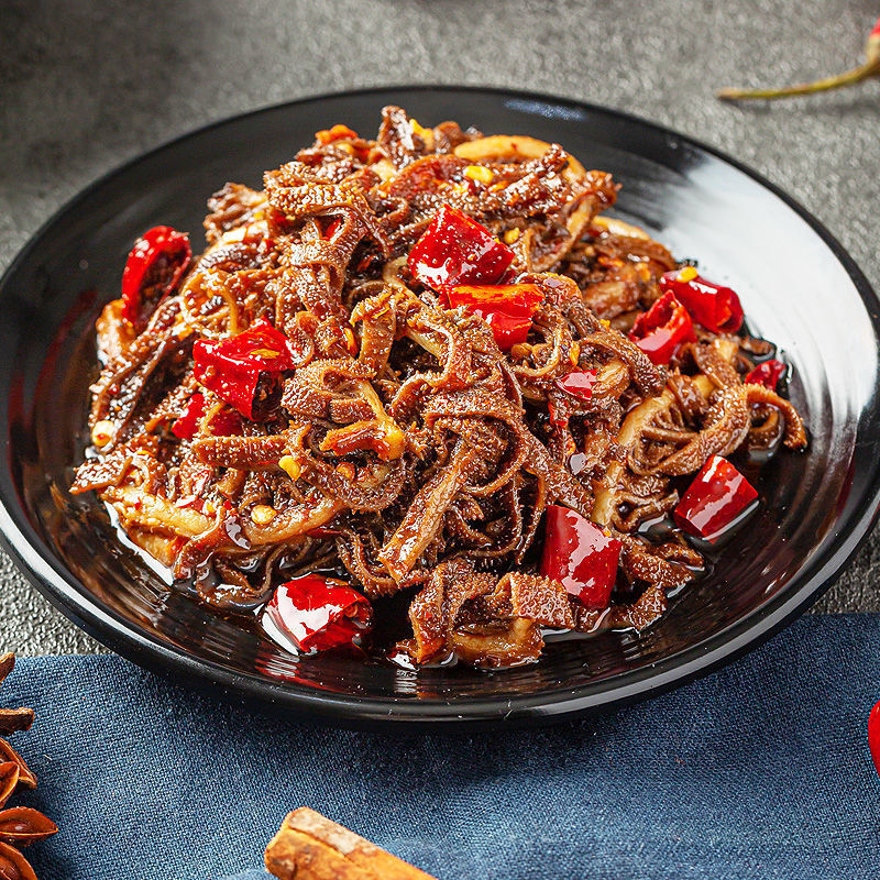 虎钢馋【1罐半斤】麻辣毛肚牛肚牛百叶四川火锅肉类熟食即食零食小吃