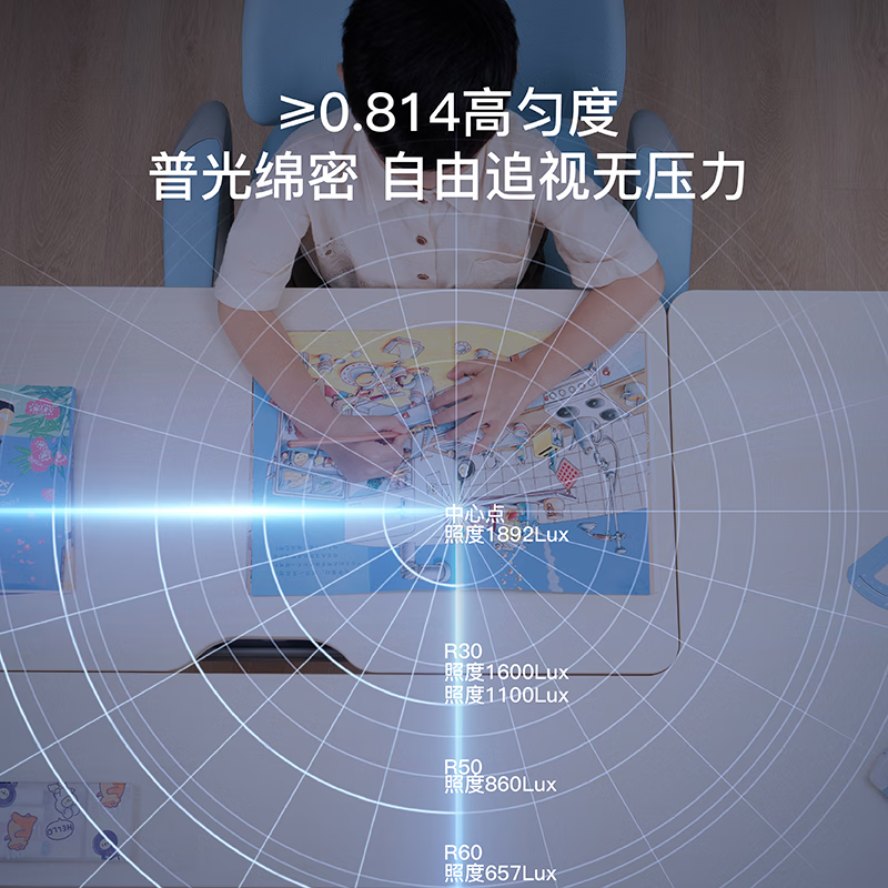 LIGHTPOOL 全光谱立式学习护眼台灯 led落地式阅读灯 客厅儿童书房 钢琴灯 紫光版全光谱-100W三色遥控款