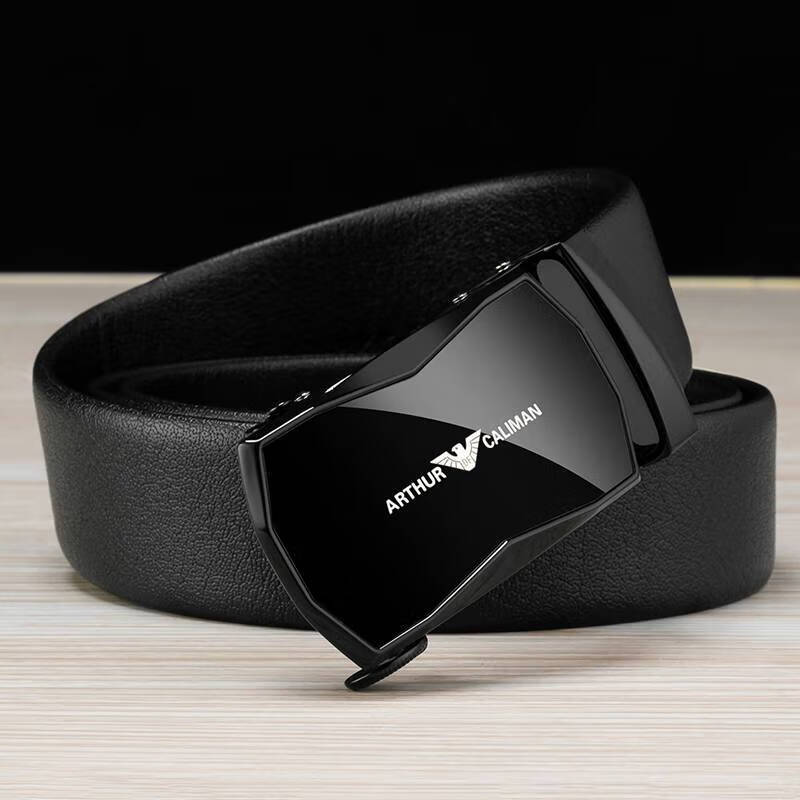 乔治 阿玛尼皮带男牛皮男士皮带经典自动扣商务休闲简约腰带男裤带