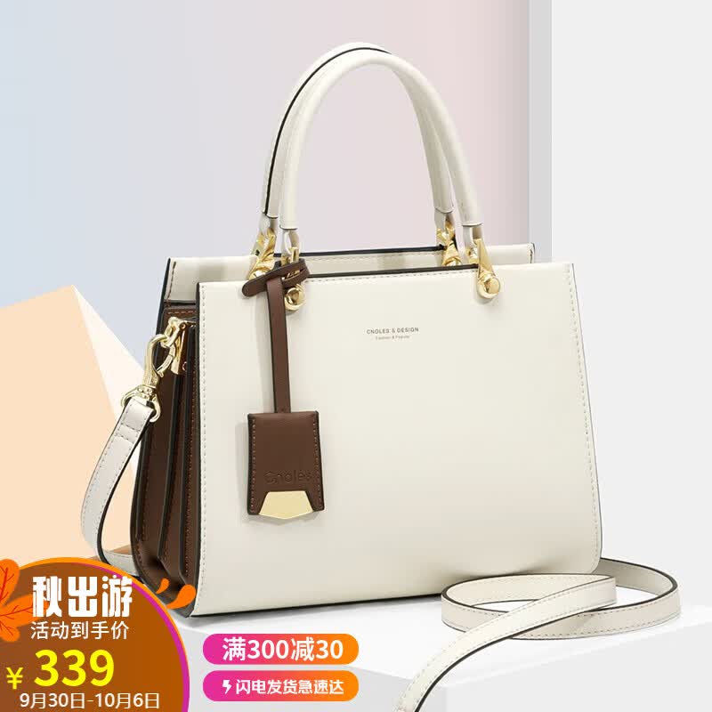 蔻一（Cnoles）包包女包牛皮女士手提包大容量轻奢侈单肩包女通勤上班实用斜挎包女生日礼物送女朋友老婆高级感品走心礼盒装 米白色使用感如何?