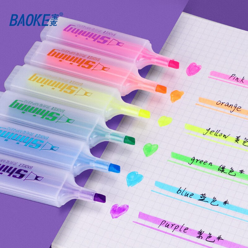 宝克荧光笔 彩色学生标记笔 学习用品点评怎么样？测评大揭秘！