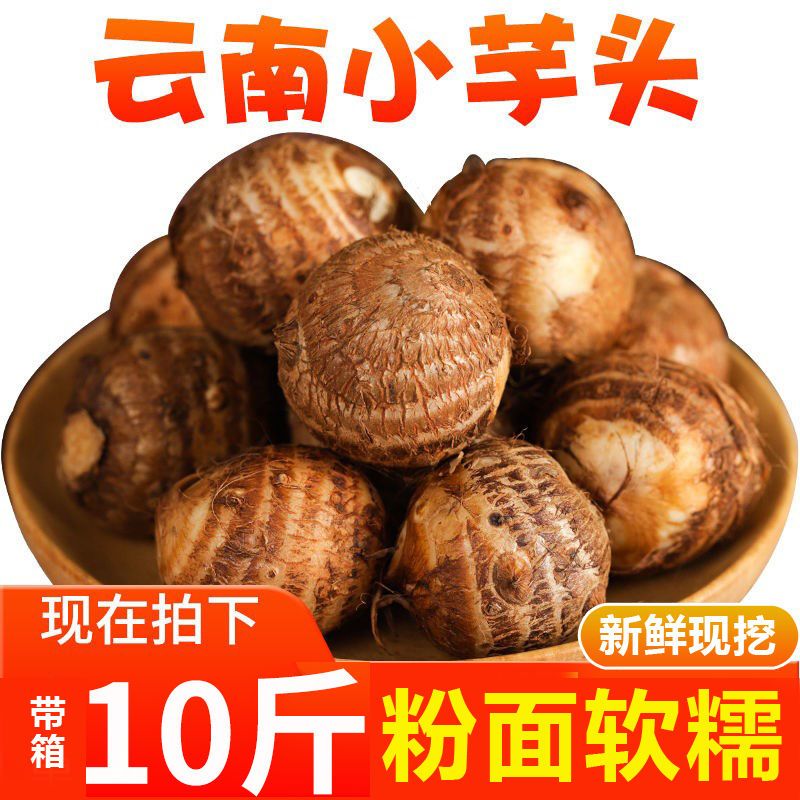 素界現(xiàn)挖牛奶9斤云南新鮮小芋頭粉軟糯毛芋頭香芋頭仔芋艿5 5斤小芋頭 精選裝
