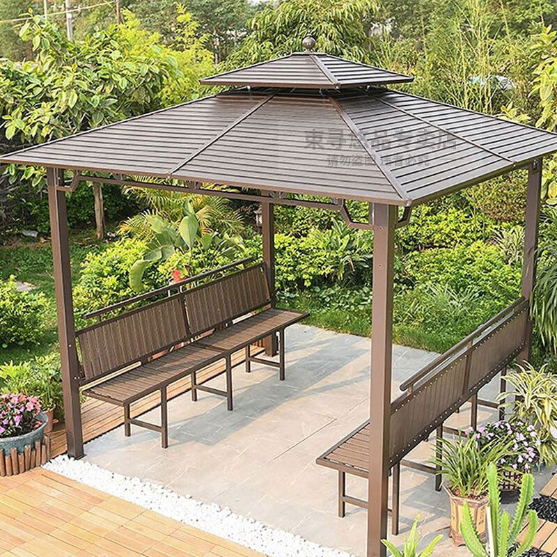 艺可恩休闲遮阳棚大雨棚户外凉亭镀锌顶棚亭子帐篷别墅庭院花园露台