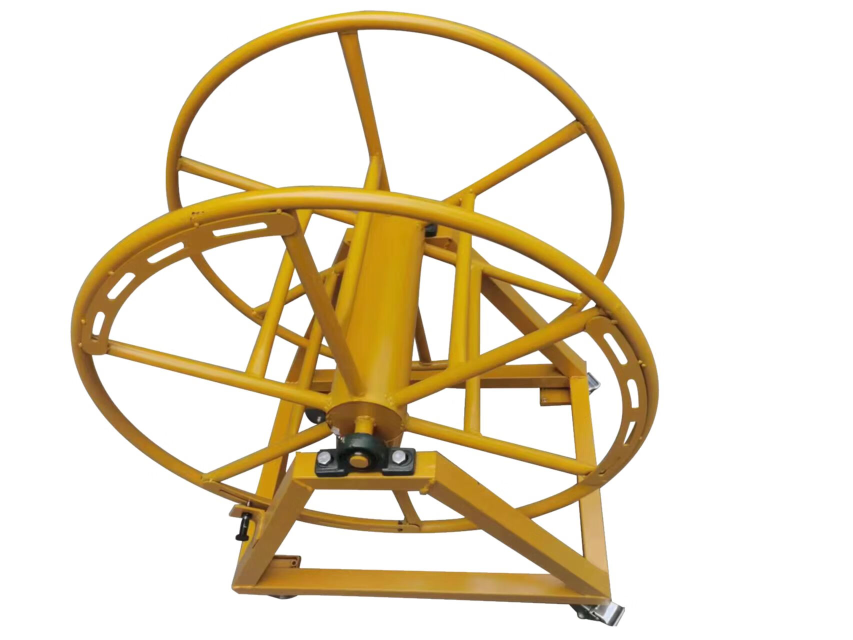 定制移动电缆车绕线车电缆盘空盘放线架线轱辘线滚子卷 黑色