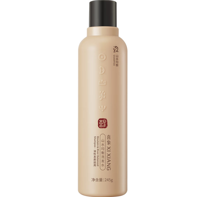 喜象（XI XIANG）艾草洗发水 防断发 蓬松 去屑止痒 控油 氨基酸温和护发洗发水 控油型 245g 山水均衡系列