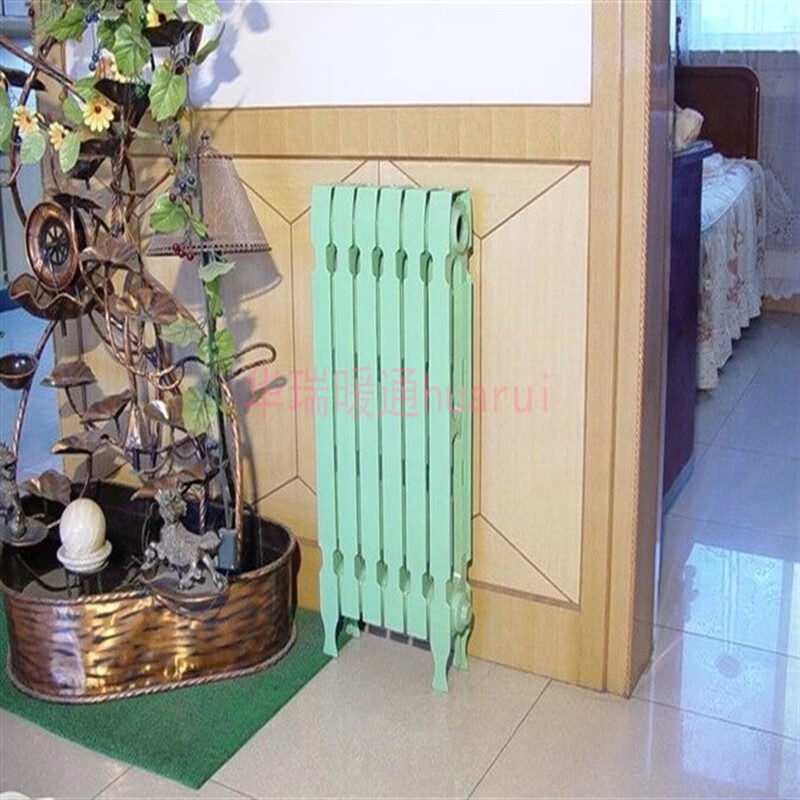 老式铸铁暖气片水暖壁挂式集中供暖散热器铸翼工程专用 银粉480