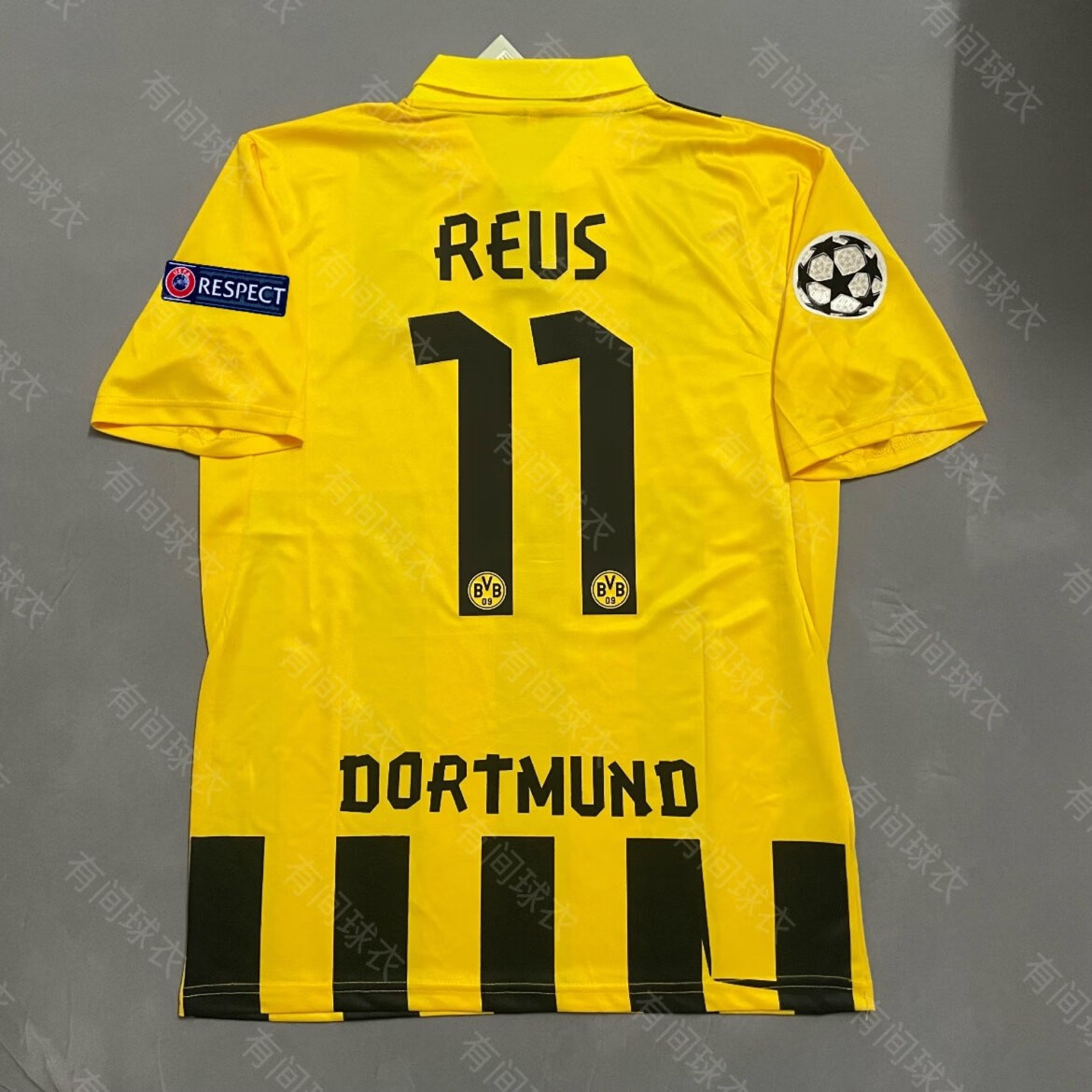 极演12-13多特蒙德球衣主场复古欧冠版足球服莱万 罗伊斯格策队服定制