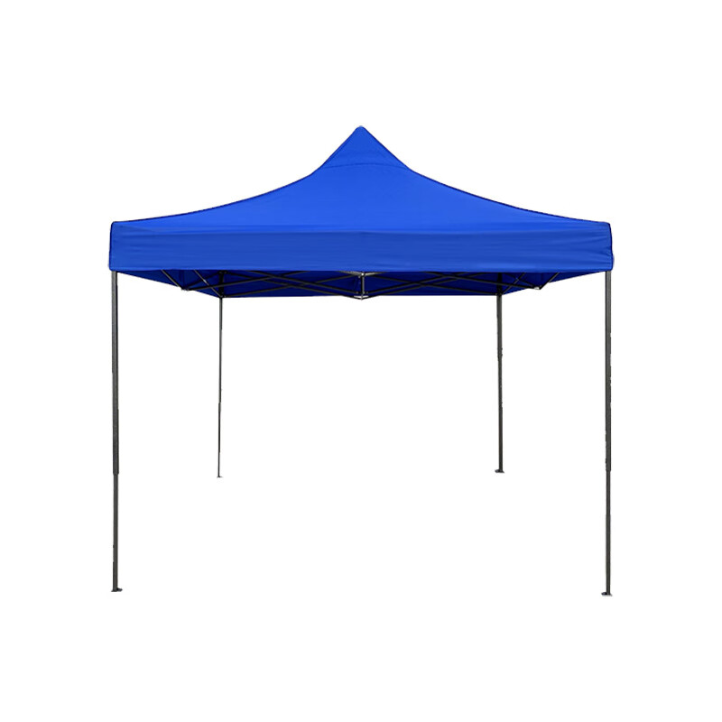 钢米 四角折叠帐篷 3*3m黑架15公斤 蓝色布 套 1850319