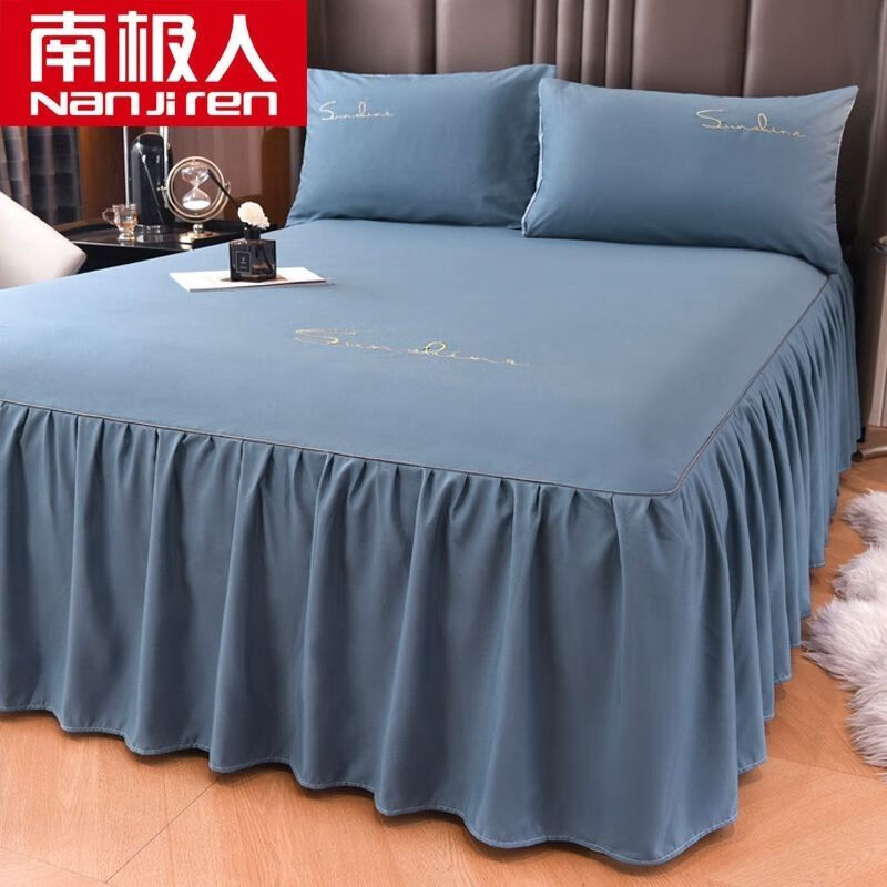 �ϼ��˴�ȹ����ϯ��˼�����ֱ�����1.5��1.8����ˮϴ�޴���ȫ���������� �����廨-��������ĥë�׷��� 180x200+45cm-��ȹ���� 68Ԫ