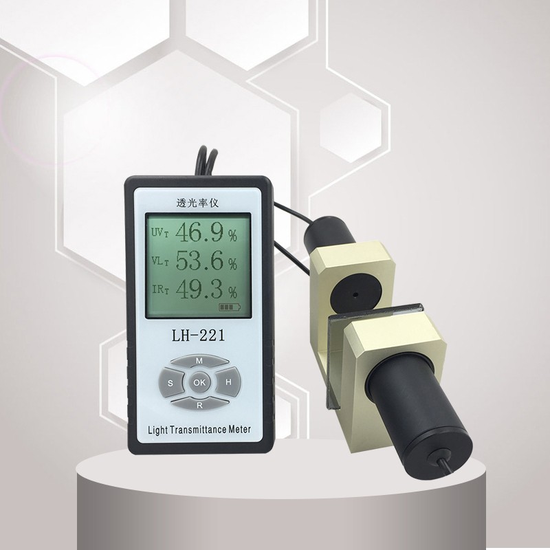 lh-221透光率计透光率仪三波段汽车玻璃透光率测试仪太阳膜测试仪可见