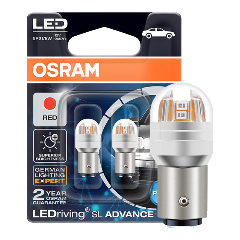 ŷ˾�ʣ�OSRAM��P21/5W LEDɲ���Ƶ�����ת��Ƹ�����˫˿���12V2W0.2W��֧װ 77.93Ԫ