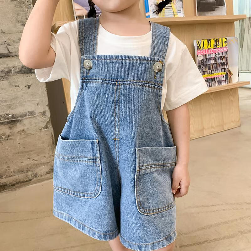 丹仔宝宝背带裤男童短裤外穿夏季婴幼儿童连体裤小孩幼童衣服一岁半