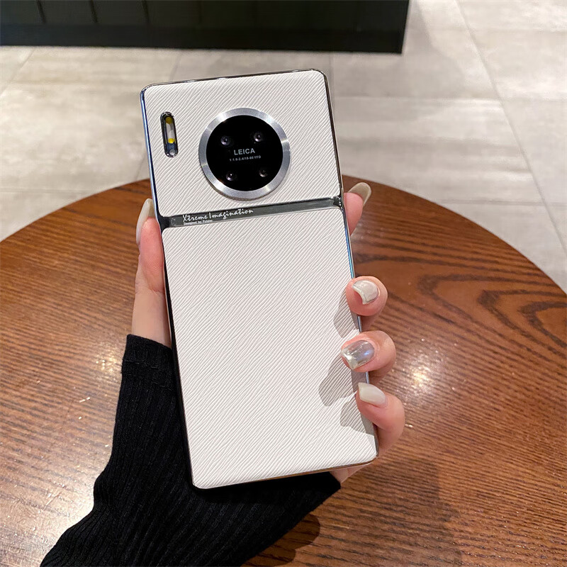 背面斜纹款-白色 华为 mate 30