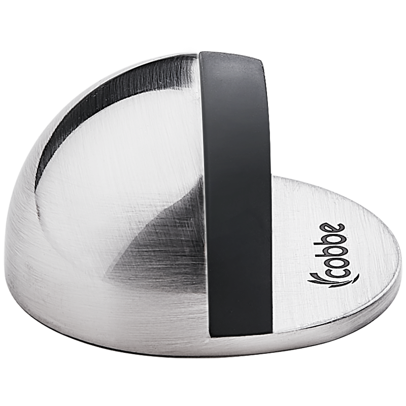 卡贝防撞门吸免打孔门碰304不锈钢磁吸门挡防撞橡胶阻器地装防盗缓冲档卫生间隐形门碰门塞门挡门阻 304不锈钢-黑色(无磁款)