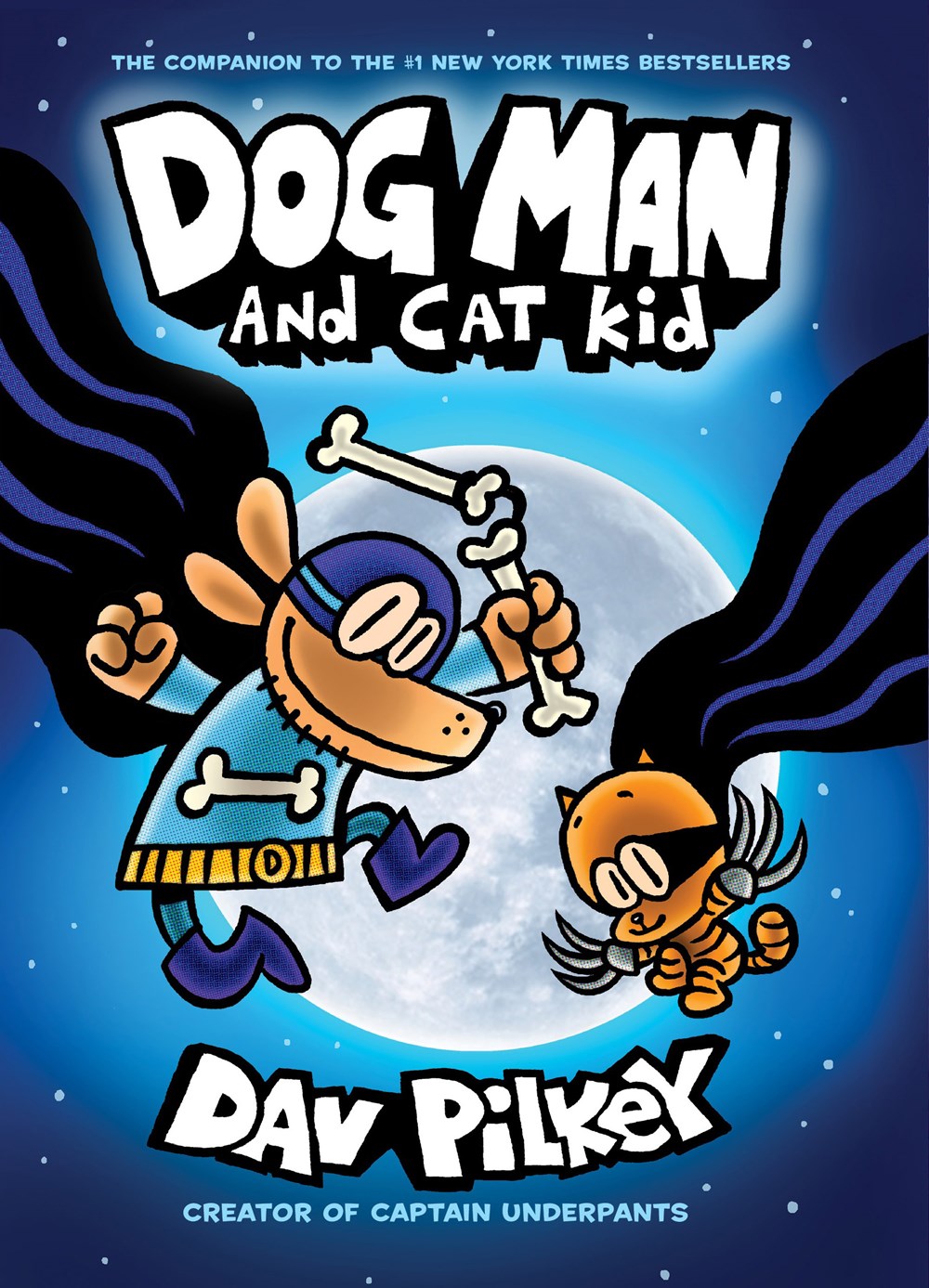 学乐 神探狗狗4：神探狗狗与小小猫 英文原版进口儿童漫画书 Dog Man 4：Dog Man and Cat Kid （7-12岁） 