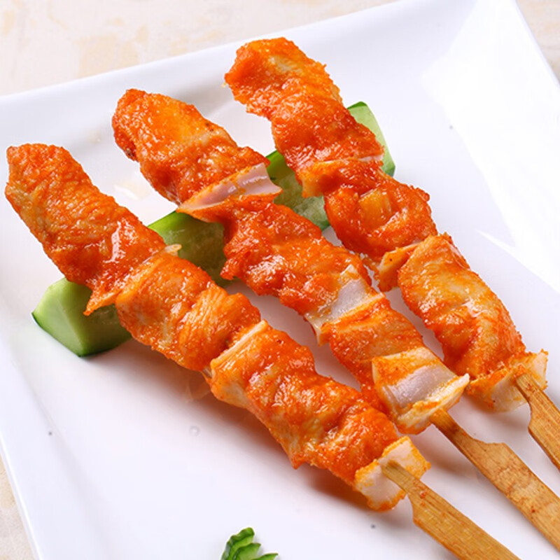 泽众（zezon）骨肉相连串鸡肉串脆骨串烧烤食材年货炸串冷冻半成品炸鸡 清真骨肉相恋串400g*4袋