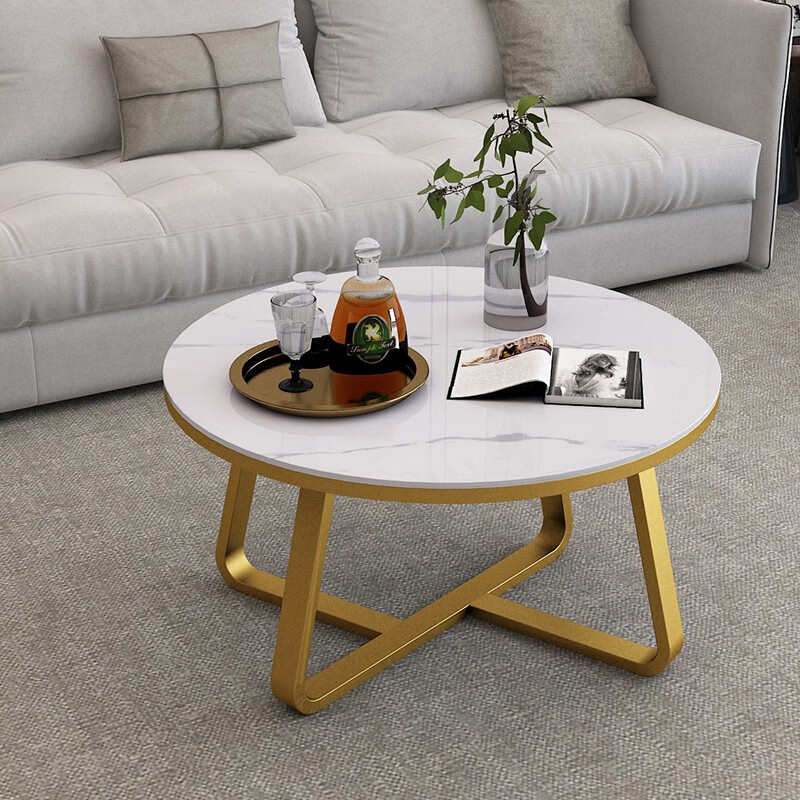 睢尚美(suishangmei)现代简约钢化玻璃茶几小户型意式轻奢小茶几客厅