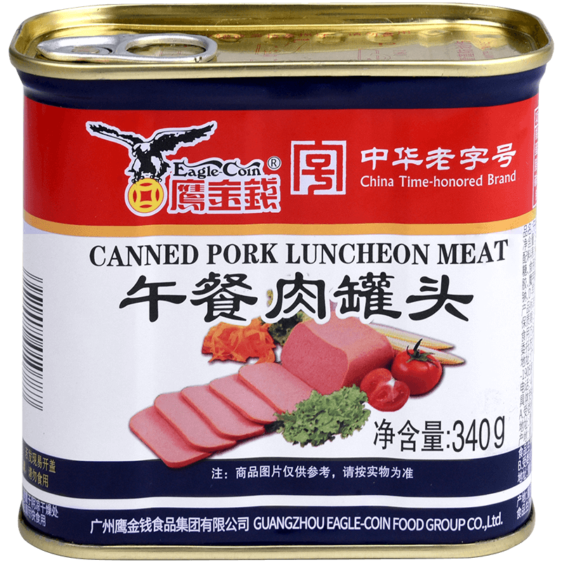 鹰金钱 午餐肉罐头340克/罐 中华