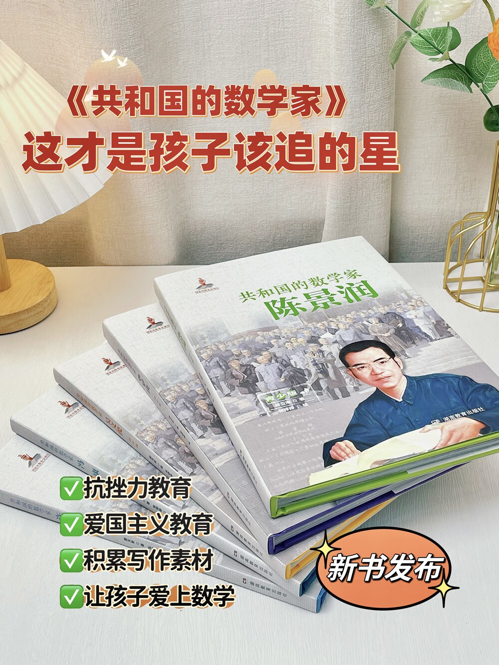 共和国的数学家 陈景润 青少版  数学家的故事童书 儿童百科全书 