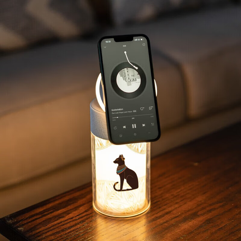大英博物馆安德森猫氛围灯蓝牙音响桌面摆件小夜灯送男女生日文创礼品
