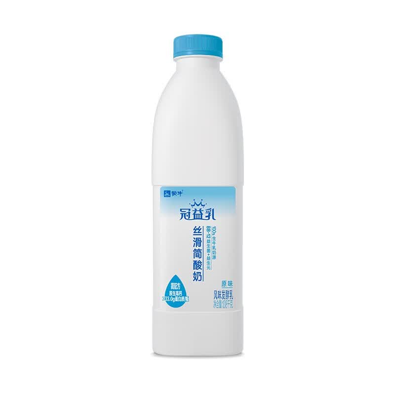 蒙牛（MENGNIU） 冠益乳低温酸奶 风味发酵乳丝滑简酸奶1.08kg*4瓶怎么样,好用不?