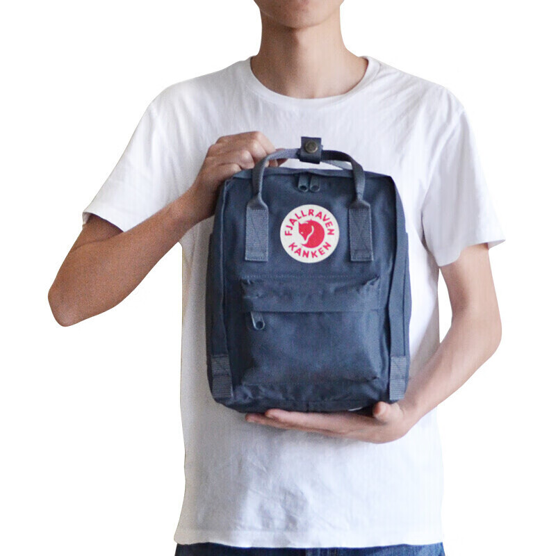 FJALLRAVEN北极狐双肩包女休闲大容量背包书包23561-031石墨黑7L新年礼物