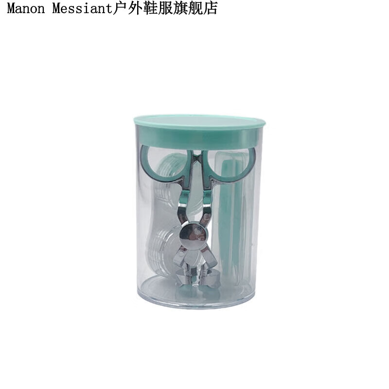 OEING第三代隐形眼镜摘戴工具佩戴辅助器新手带戴撑大眼睛神器旅行装备 三代ABS+合金【绿色+盒子吸棒