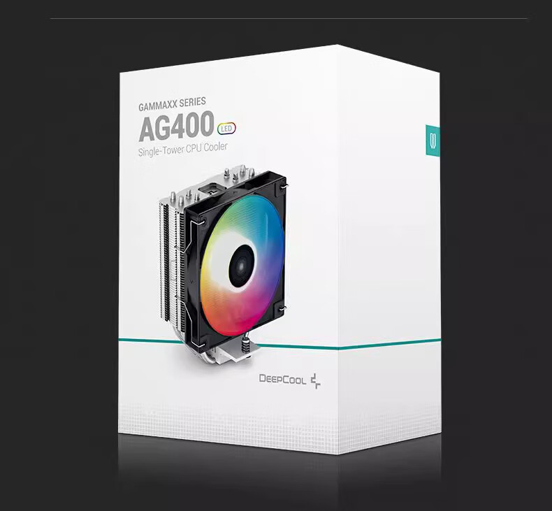 超频三（PCCOOLER）频三红海mini电脑CPU散热器风冷8CM风扇多平台 九州风神AG400ARGB