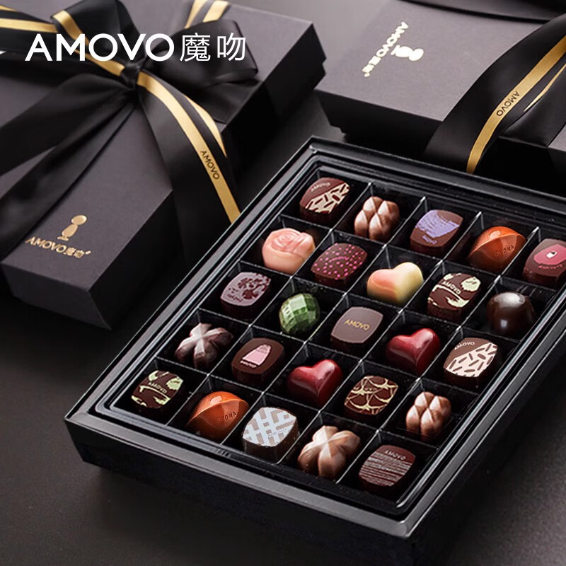 魔吻（AMOVO）母亲节巧克力礼盒生日520情人节礼物比利时进口原料糖果送女友